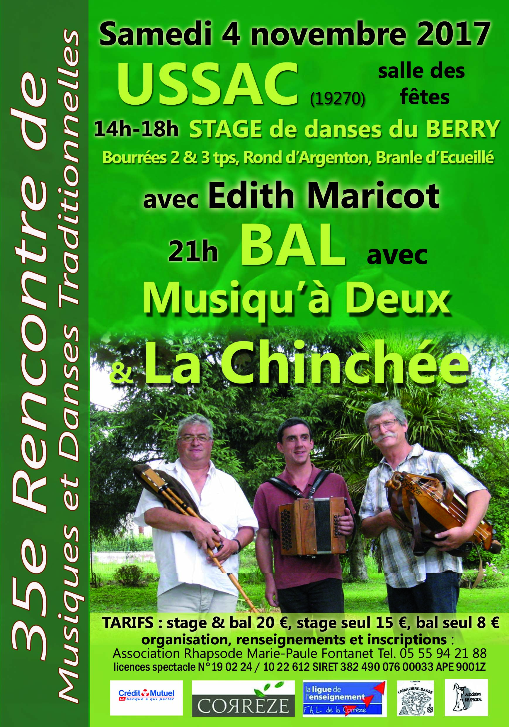 36e Rencontre de musiques et danses Trad. Limousin-Berry