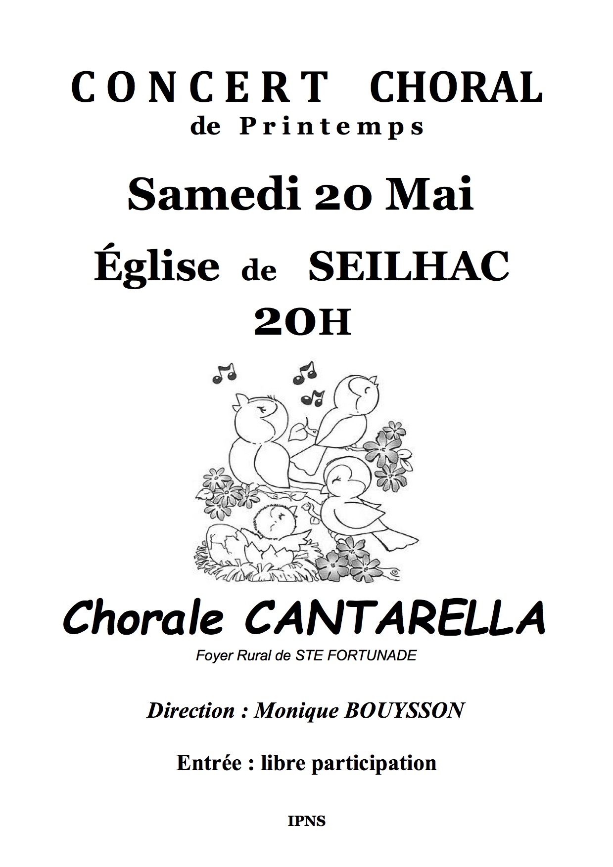 Concert : chorale Cantarella