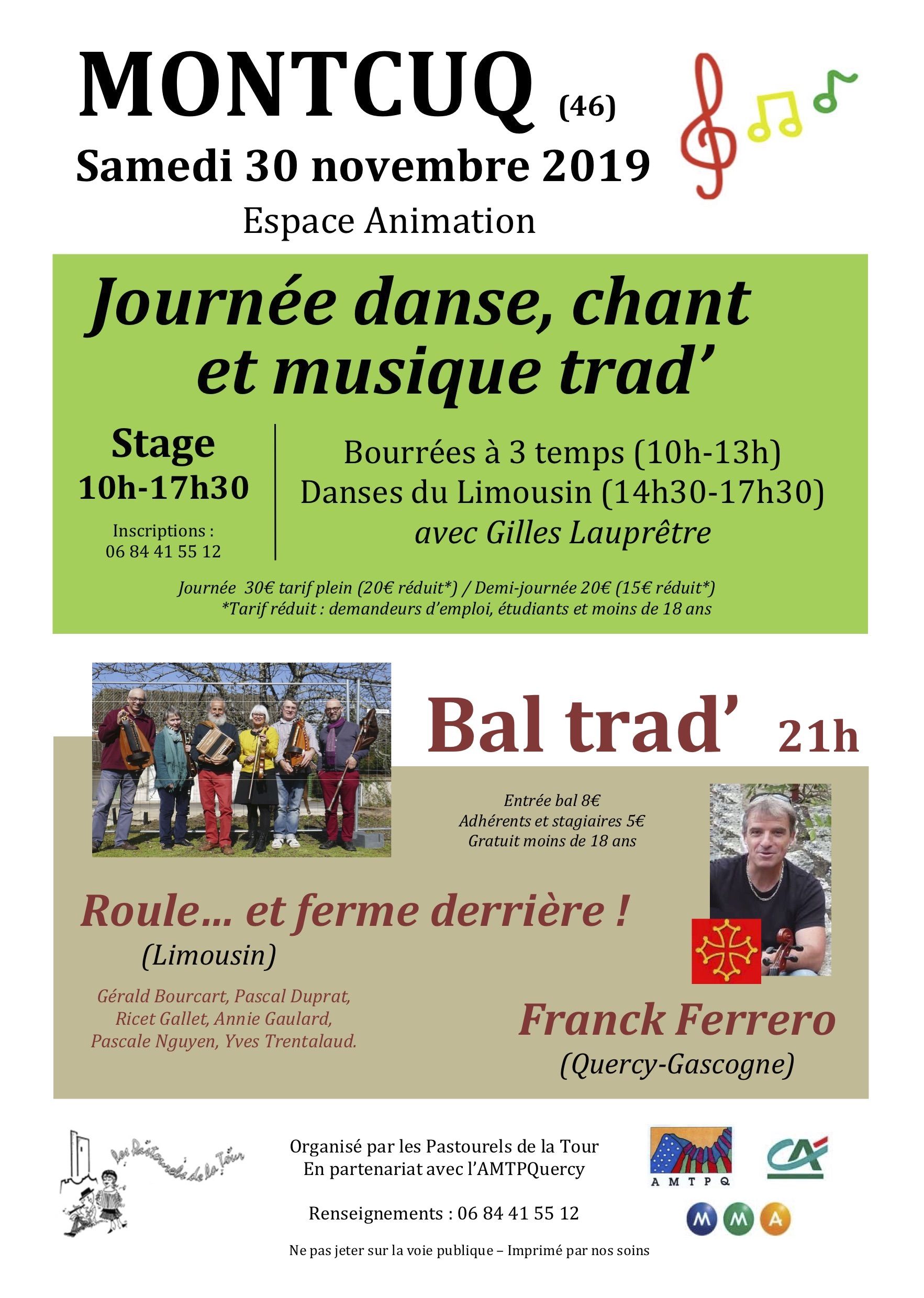 Journée danse, chant et musique trad’ avec Gilles Lauprêtre et Roules… et ferme derrière !