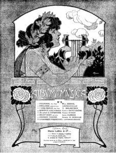 Illustration : page de titre de l'"Album Musica" (N°5, février 1903)