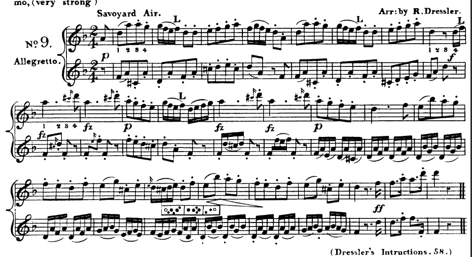 « Savoyard Air » (Raphael Dressler, "New and Complete Instructions for the Flute")