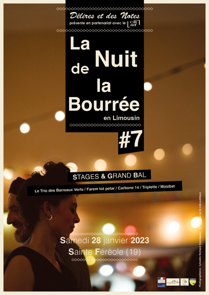 Programmation et inscription aux stages de la Nuit de la bourrée #7