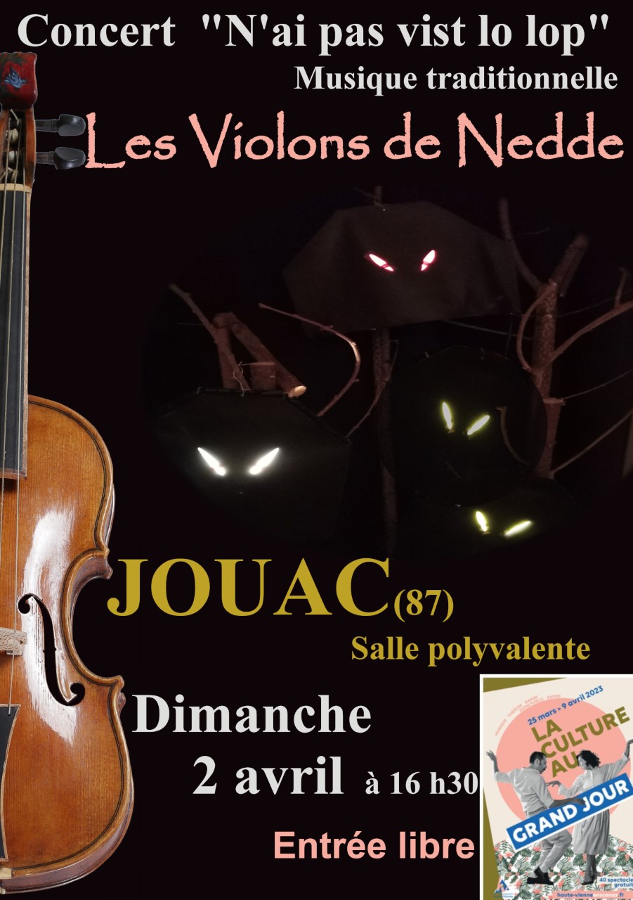 Concert « N’ai pas vist lo lop » par Les Violons de Nedde