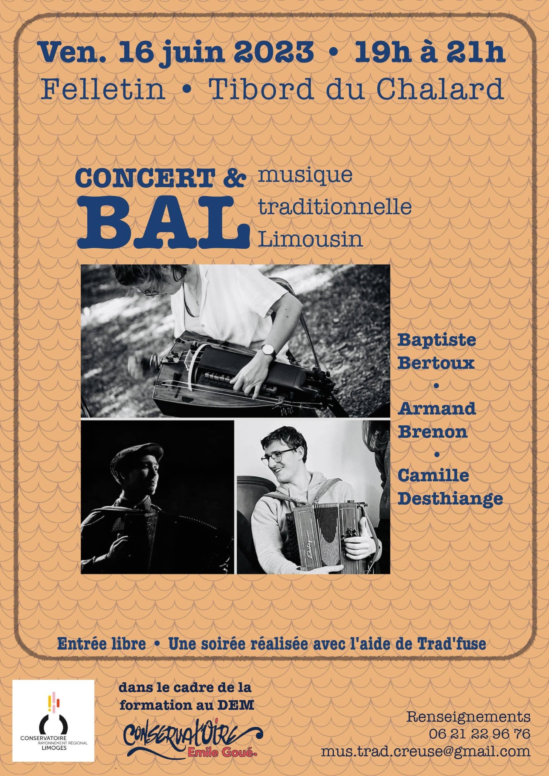 Concert & bal (musiques et danses traditionnelles du Limousin)