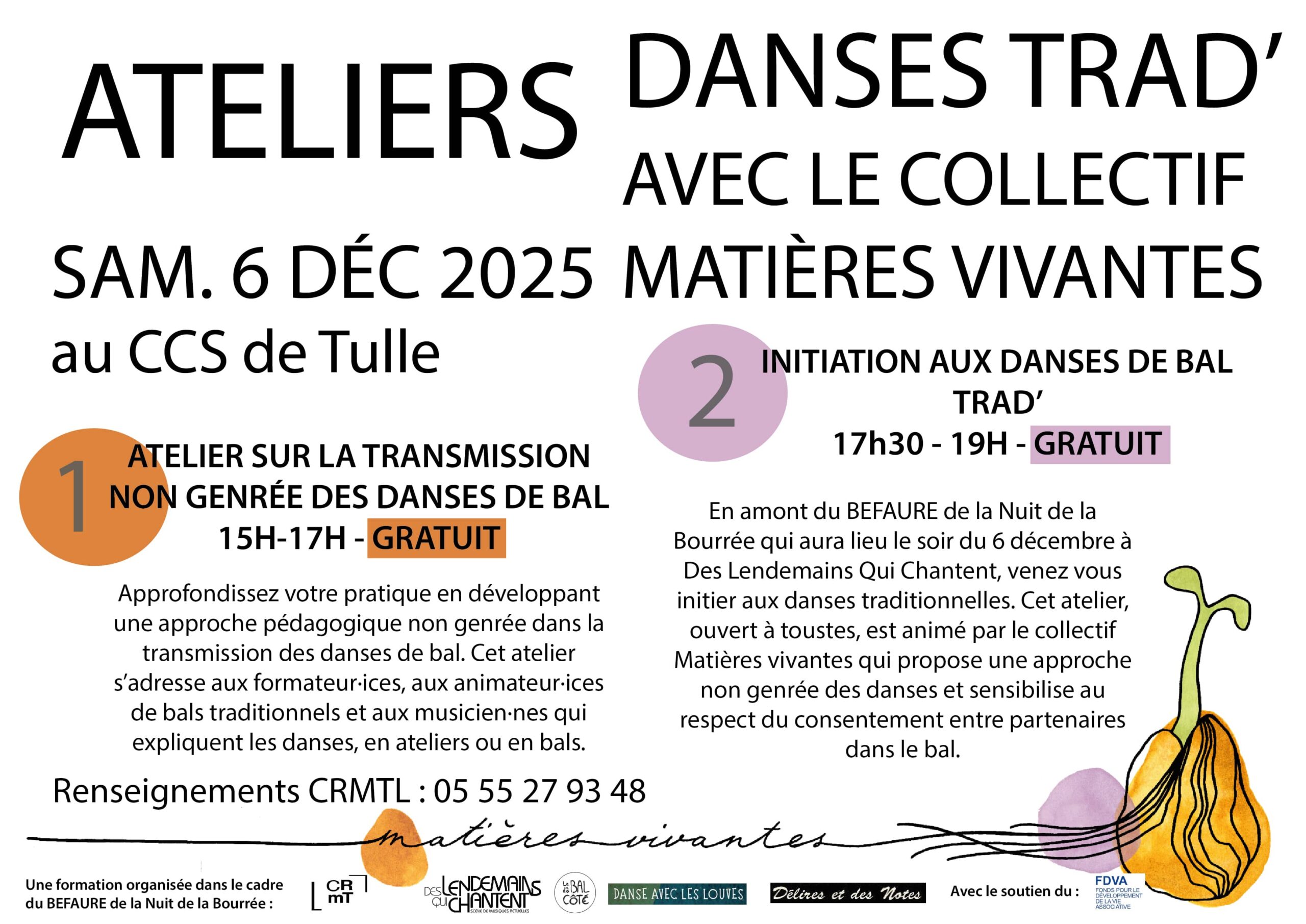Transmettre et s’initier de manière non-genrée aux danses trad’ avec le collectif Matières vivantes