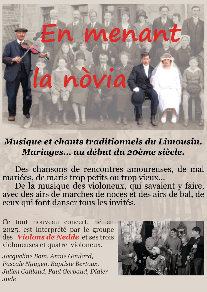 Concert musique trad « En menant la nòvia »