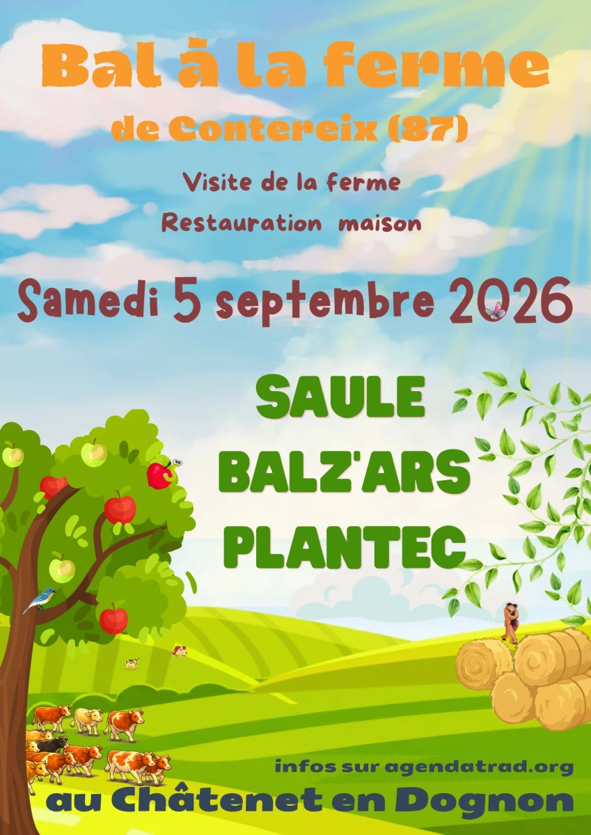 Bal à la Ferme de Contereix avec Plantec, Saule et Balz&rsquo;ars