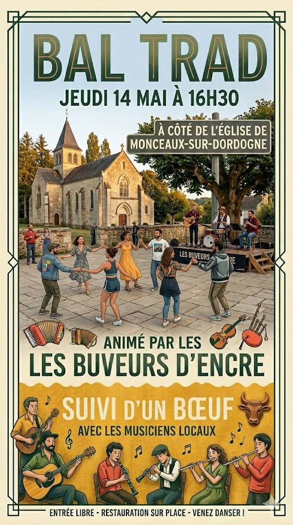 Bal Trad Monceaux sur Dordogne