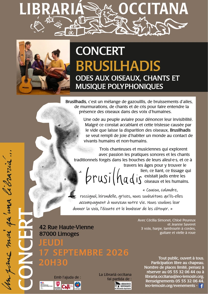 Concert de Brusilhadis : Odes aux oiseaux, polyphonies & musique
