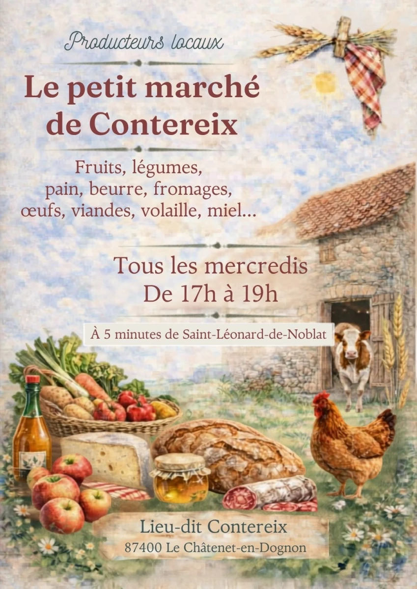 Madame Forró au petit marché de Contereix