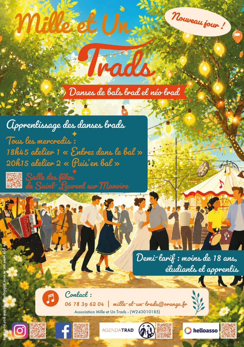 Atelier 2 hebdomadaire danses trads – « Puis&rsquo;en bal »