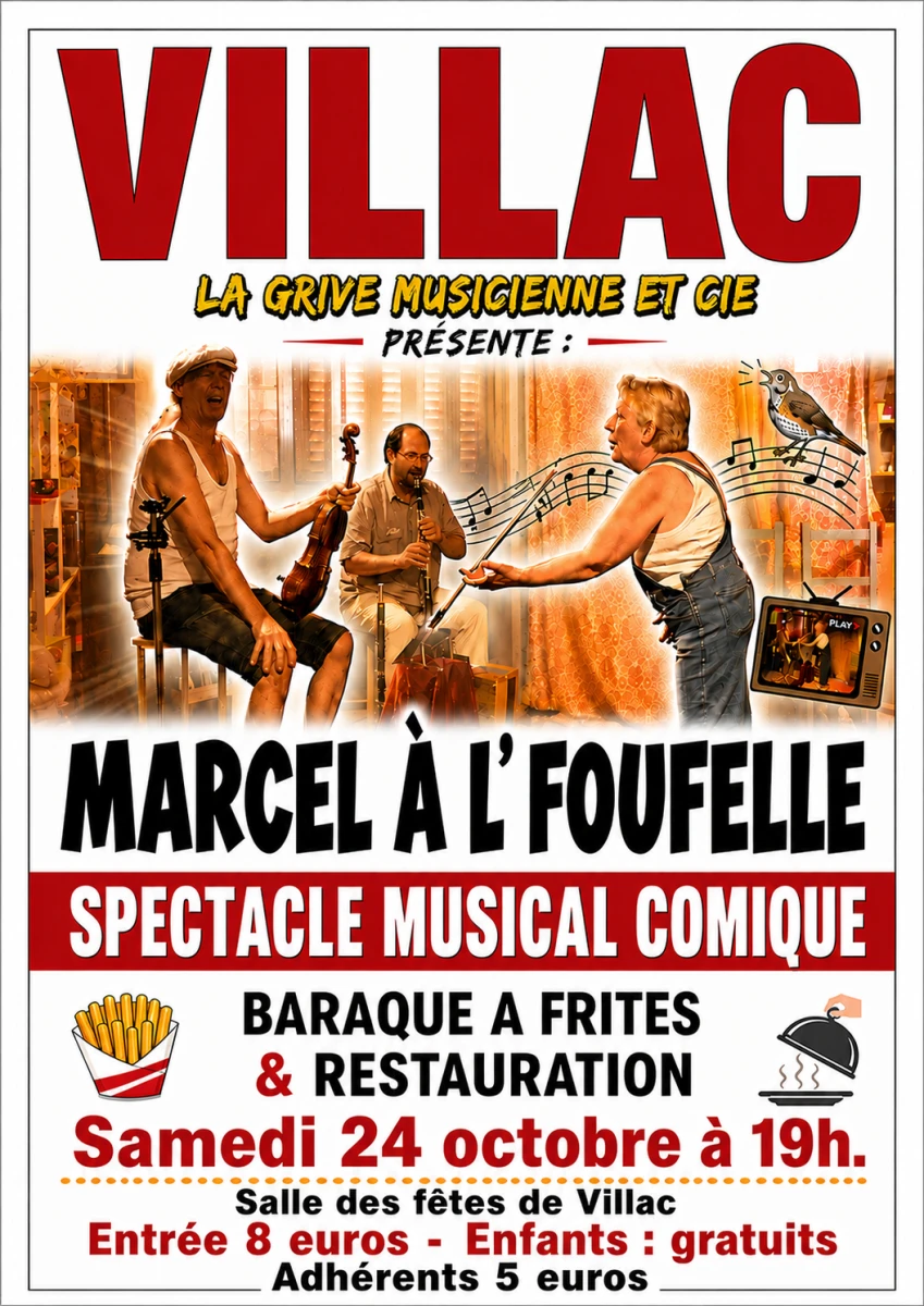 Spectacle musical Trad « MARCEL A L&rsquo;FOUFELLE »