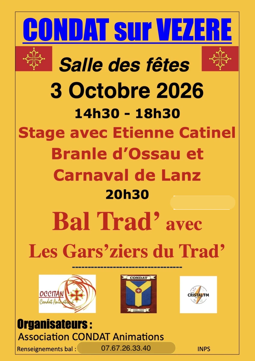 Stage et bal trad